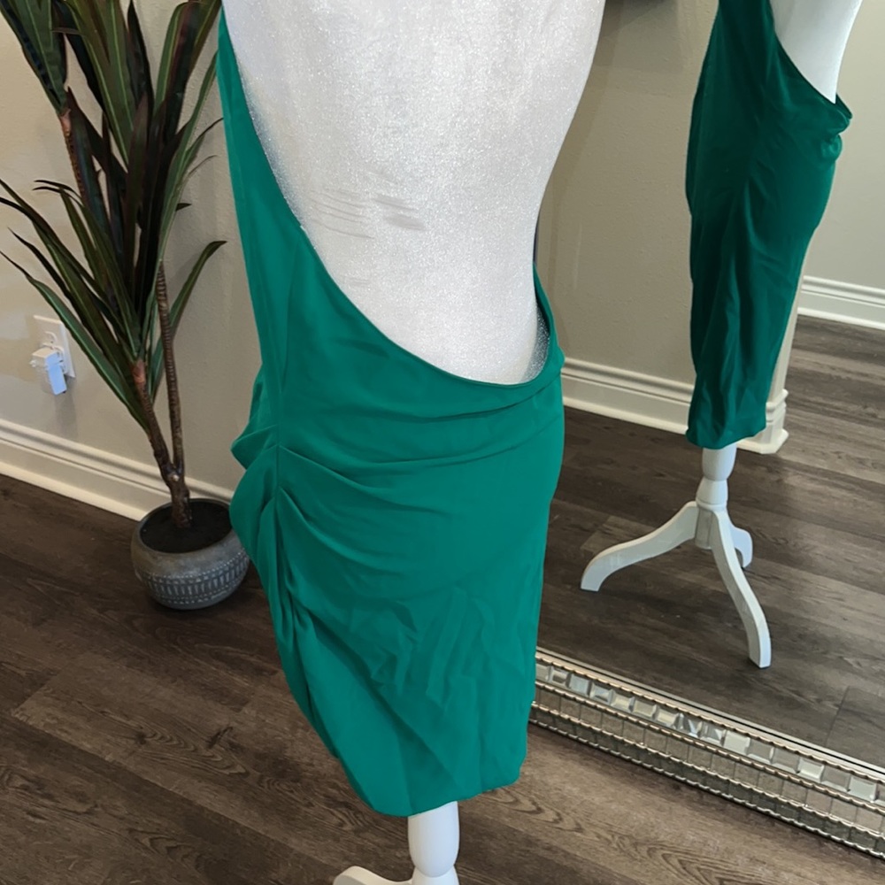 Amanda Uprichard Samba Dress in Dark Green - Picture 10 of 10
